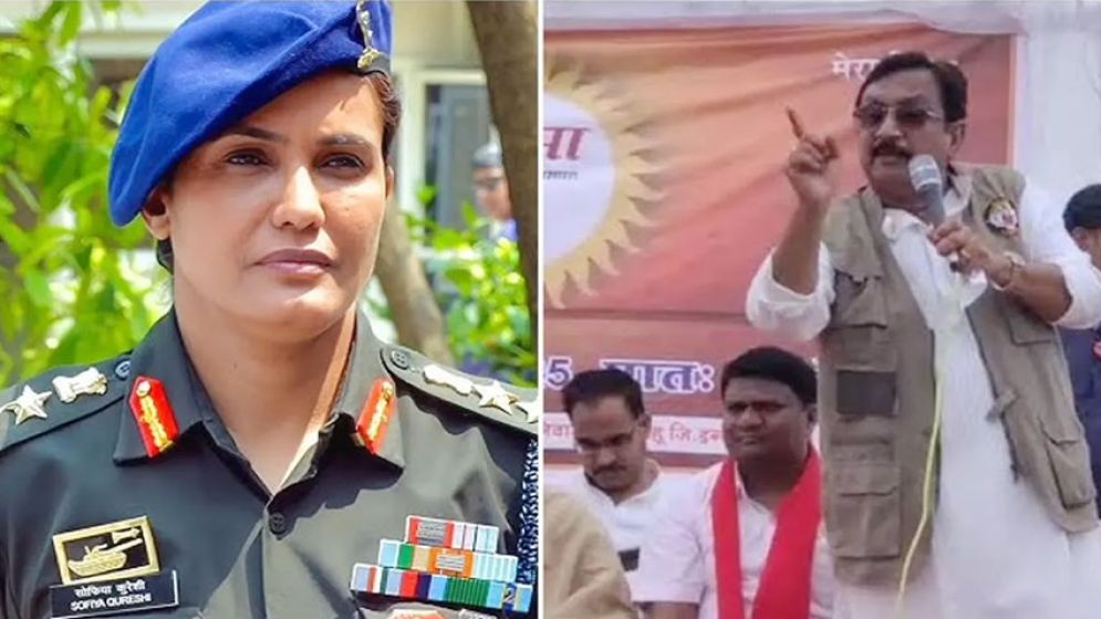 কর্নেল সোফিয়াকে নিয়ে বিতর্কে বিজেপি মন্ত্রী