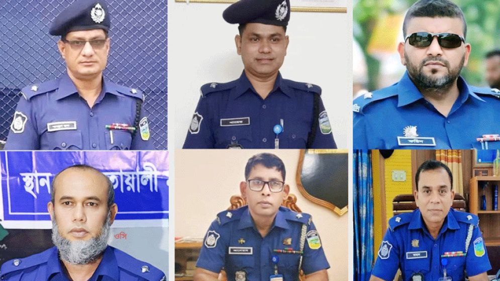 ময়মনসিংহে একদিনের ব্যবধানে ৬ থানার ওসিকে বদলি