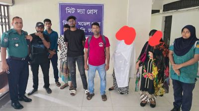 মিরপুরে আবাসিক হোটেলে অভিযান, আটক ৭ 