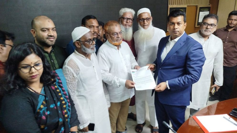 ডিএনডি বাঁধের জলাবদ্ধতা দূরীকরণে স্মারকলিপি 