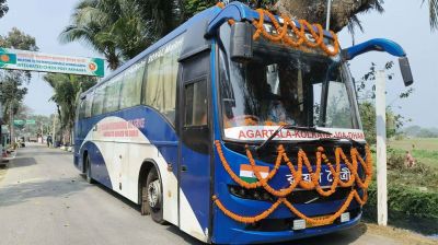 দেড় বছর পর আগরতলা-ঢাকা-কলকাতা বাস সার্ভিস ফের চালু