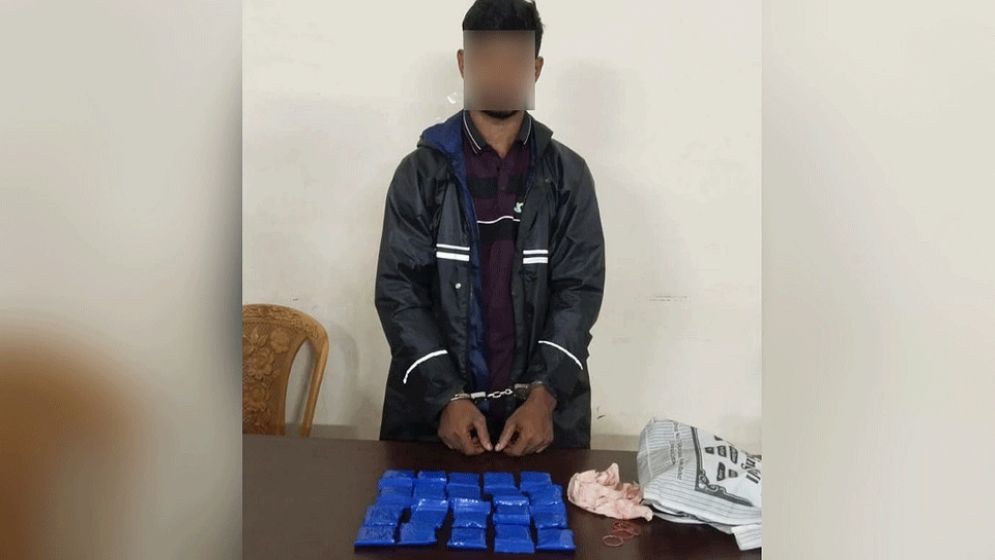 শপিং ব্যাগে ৪ হাজার ইয়াবা, যুবক গ্রেপ্তার
