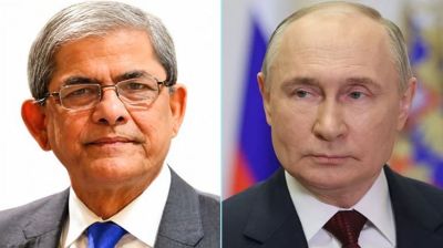 রাষ্ট্রপতি মির্জা ফখরুলকে রাশিয়ার প্রেসিডেন্ট পুতিনের অভিনন্দন