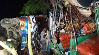 জামালপুরে বাস-অটোরিকশা সংঘর্ষে নিহত ৪, আহত ২৫  