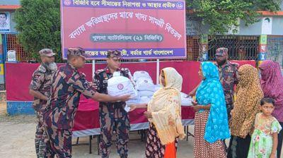 ১০০ পরিবার পেল বিজিবির খাদ্যসামগ্রী