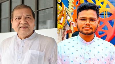 পূজা উদযাপন পরিষদের সভাপতি অধ্যাপক ড. অরবিন্দ, সম্পাদক তপন
