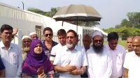 সান্তাহার স্টেডিয়াম আধুনিকায়নে ক্রীড়া পরিষদের পরিদর্শন